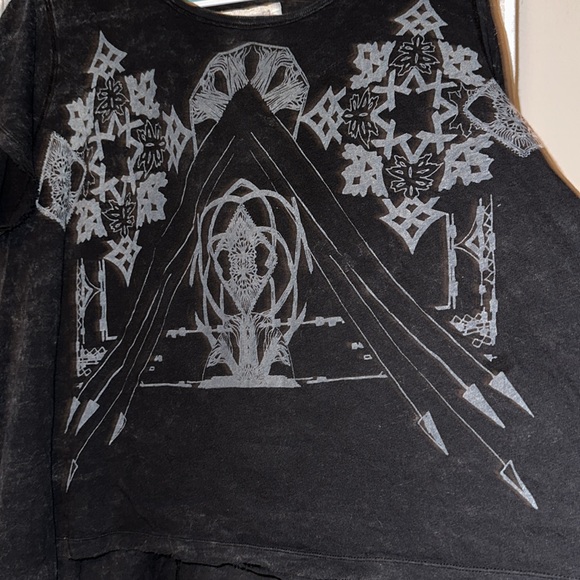 NWOT Free People Oversized Graphic Tee XS/SM - Picture 2 of 6